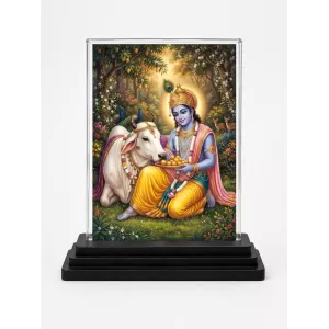 Shree Krishna Acrylic Car Dashboard Showpiece | Double-Sided Shree Krishna Photo Stand | 3 X 4 Inch Photo | Transparent Acrylic Frame With Black Base | Car Dashboard, Office & Table Decor (F71678) Shree Krishna Acrylic Car Dashboard Showpiece | Double-Sided Shree Krishna Photo Stand | 3 X 4 Inch Photo | Transparent Acrylic Frame With Black Base | Car Dashboard, Office & Table Decor (F71678)