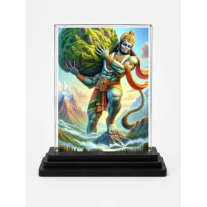 Hanuman Acrylic Car Dashboard Showpiece | Double-Sided Hanuman Photo Stand | 3 X 4 Inch Photo | Transparent Acrylic Frame With Black Base | Car Dashboard, Office & Table Decor (F71702) Hanuman Acrylic Car Dashboard Showpiece | Double-Sided Hanuman Photo Stand | 3 X 4 Inch Photo | Transparent Acrylic Frame With Black Base | Car Dashboard, Office & Table Decor (F71702)