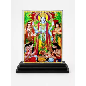 Lord Vishnu Acrylic Car Dashboard Showpiece | Double-Sided Lord Vishnu Photo Stand | 3 X 4 Inch Photo | Transparent Acrylic Frame With Black Base | Car Dashboard, Office & Table Decor (F71716) Lord Vishnu Acrylic Car Dashboard Showpiece | Double-Sided Lord Vishnu Photo Stand | 3 X 4 Inch Photo | Transparent Acrylic Frame With Black Base | Car Dashboard, Office & Table Decor (F71716)