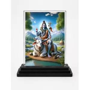 Lord Shiva Acrylic Car Dashboard Showpiece | Double-Sided Lord Shiva Photo Stand | 3 X 4 Inch Photo | Transparent Acrylic Frame With Black Base | Car Dashboard, Office & Table Decor (F71729) Lord Shiva Acrylic Car Dashboard Showpiece | Double-Sided Lord Shiva Photo Stand | 3 X 4 Inch Photo | Transparent Acrylic Frame With Black Base | Car Dashboard, Office & Table Decor (F71729)