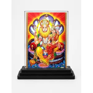 Narasimha Acrylic Car Dashboard Showpiece | Double-Sided Narasimha Photo Stand | 3 X 4 Inch Photo | Transparent Acrylic Frame With Black Base | Car Dashboard, Office & Table Decor (F71732) Narasimha Acrylic Car Dashboard Showpiece | Double-Sided Narasimha Photo Stand | 3 X 4 Inch Photo | Transparent Acrylic Frame With Black Base | Car Dashboard, Office & Table Decor (F71732)