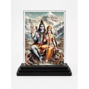 Lord Shiva Acrylic Car Dashboard Showpiece | Double-Sided Lord Shiva Photo Stand | 3 X 4 Inch Photo | Transparent Acrylic Frame With Black Base | Car Dashboard, Office & Table Decor (F71741) Lord Shiva Acrylic Car Dashboard Showpiece | Double-Sided Lord Shiva Photo Stand | 3 X 4 Inch Photo | Transparent Acrylic Frame With Black Base | Car Dashboard, Office & Table Decor (F71741)