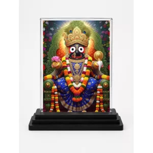 Lord Jagannatha Acrylic Car Dashboard Showpiece | Double-Sided Lord Jagannatha Photo Stand | 3 X 4 Inch Photo | Transparent Acrylic Frame With Black Base | Car Dashboard, Office & Table Decor (F71742) Lord Jagannatha Acrylic Car Dashboard Showpiece | Double-Sided Lord Jagannatha Photo Stand | 3 X 4 Inch Photo | Transparent Acrylic Frame With Black Base | Car Dashboard, Office & Table Decor (F71742)