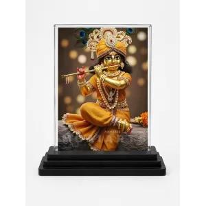 Shree Krishna Acrylic Car Dashboard Showpiece | Double-Sided Shree Krishna Photo Stand | 3 X 4 Inch Photo | Transparent Acrylic Frame With Black Base | Car Dashboard, Office & Table Decor (F71753) Shree Krishna Acrylic Car Dashboard Showpiece | Double-Sided Shree Krishna Photo Stand | 3 X 4 Inch Photo | Transparent Acrylic Frame With Black Base | Car Dashboard, Office & Table Decor (F71753)