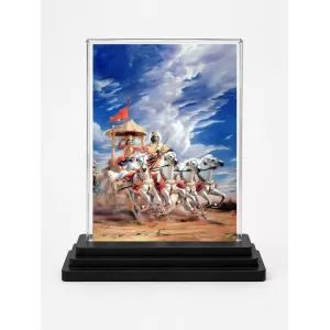 Krishna Acrylic Car Dashboard Showpiece | Double-Sided Krishna Photo Stand | 3 X 4 Inch Photo | Transparent Acrylic Frame With Black Base | Car Dashboard, Office & Table Decor (F71761) Krishna Acrylic Car Dashboard Showpiece | Double-Sided Krishna Photo Stand | 3 X 4 Inch Photo | Transparent Acrylic Frame With Black Base | Car Dashboard, Office & Table Decor (F71761)