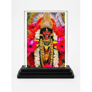 Kali Acrylic Car Dashboard Showpiece | Double-Sided Kali Photo Stand | 3 X 4 Inch Photo | Transparent Acrylic Frame With Black Base | Car Dashboard, Office & Table Decor (F71773) Kali Acrylic Car Dashboard Showpiece | Double-Sided Kali Photo Stand | 3 X 4 Inch Photo | Transparent Acrylic Frame With Black Base | Car Dashboard, Office & Table Decor (F71773)