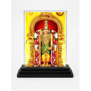 Murugan Acrylic Car Dashboard Showpiece | Double-Sided Murugan Photo Stand | 3 X 4 Inch Photo | Transparent Acrylic Frame With Black Base | Car Dashboard, Office & Table Decor (F71801) Murugan Acrylic Car Dashboard Showpiece | Double-Sided Murugan Photo Stand | 3 X 4 Inch Photo | Transparent Acrylic Frame With Black Base | Car Dashboard, Office & Table Decor (F71801)