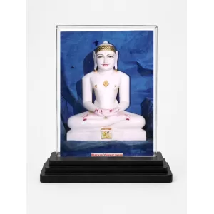 Bhagwan Mahavir Acrylic Car Dashboard Showpiece | Double-Sided Bhagwan Mahavir Photo Stand | 3 X 4 Inch Photo | Transparent Acrylic Frame With Black Base | Car Dashboard, Office & Table Decor (F71808) Bhagwan Mahavir Acrylic Car Dashboard Showpiece | Double-Sided Bhagwan Mahavir Photo Stand | 3 X 4 Inch Photo | Transparent Acrylic Frame With Black Base | Car Dashboard, Office & Table Decor (F71808)