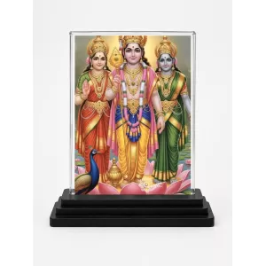 Rama Acrylic Car Dashboard Showpiece | Double-Sided Rama Photo Stand | 3 X 4 Inch Photo | Transparent Acrylic Frame With Black Base | Car Dashboard, Office & Table Decor (F71809) Rama Acrylic Car Dashboard Showpiece | Double-Sided Rama Photo Stand | 3 X 4 Inch Photo | Transparent Acrylic Frame With Black Base | Car Dashboard, Office & Table Decor (F71809)
