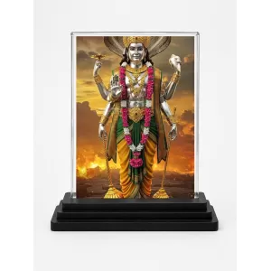 Vishnu Acrylic Car Dashboard Showpiece | Double-Sided Vishnu Photo Stand | 3 X 4 Inch Photo | Transparent Acrylic Frame With Black Base | Car Dashboard, Office & Table Decor (F71811) Vishnu Acrylic Car Dashboard Showpiece | Double-Sided Vishnu Photo Stand | 3 X 4 Inch Photo | Transparent Acrylic Frame With Black Base | Car Dashboard, Office & Table Decor (F71811)