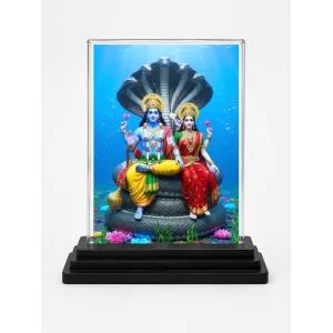 Vishnu And Lakshmi Acrylic Car Dashboard Showpiece | Double-Sided Vishnu And Lakshmi Photo Stand | 3 X 4 Inch Photo | Transparent Acrylic Frame With Black Base | Car Dashboard, Office & Table Decor (F71824) Vishnu And Lakshmi Acrylic Car Dashboard Showpiece | Double-Sided Vishnu And Lakshmi Photo Stand | 3 X 4 Inch Photo | Transparent Acrylic Frame With Black Base | Car Dashboard, Office & Table Decor (F71824)