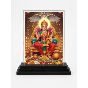 Lakshmi Acrylic Car Dashboard Showpiece | Double-Sided Lakshmi Photo Stand | 3 X 4 Inch Photo | Transparent Acrylic Frame With Black Base | Car Dashboard, Office & Table Decor (F71832) Lakshmi Acrylic Car Dashboard Showpiece | Double-Sided Lakshmi Photo Stand | 3 X 4 Inch Photo | Transparent Acrylic Frame With Black Base | Car Dashboard, Office & Table Decor (F71832)
