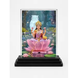 Lakshmi Acrylic Car Dashboard Showpiece | Double-Sided Lakshmi Photo Stand | 3 X 4 Inch Photo | Transparent Acrylic Frame With Black Base | Car Dashboard, Office & Table Decor (F71848) Lakshmi Acrylic Car Dashboard Showpiece | Double-Sided Lakshmi Photo Stand | 3 X 4 Inch Photo | Transparent Acrylic Frame With Black Base | Car Dashboard, Office & Table Decor (F71848)