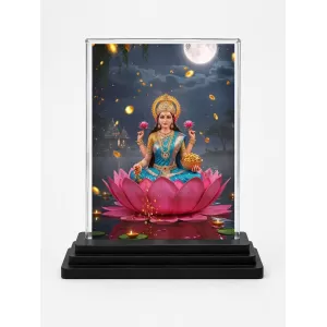 Lakshmi Acrylic Car Dashboard Showpiece | Double-Sided Lakshmi Photo Stand | 3 X 4 Inch Photo | Transparent Acrylic Frame With Black Base | Car Dashboard, Office & Table Decor (F71849) Lakshmi Acrylic Car Dashboard Showpiece | Double-Sided Lakshmi Photo Stand | 3 X 4 Inch Photo | Transparent Acrylic Frame With Black Base | Car Dashboard, Office & Table Decor (F71849)