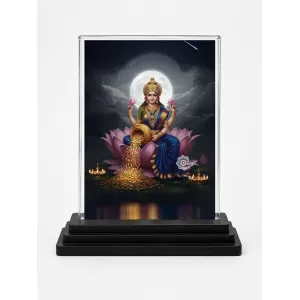 Lakshmi Acrylic Car Dashboard Showpiece | Double-Sided Lakshmi Photo Stand | 3 X 4 Inch Photo | Transparent Acrylic Frame With Black Base | Car Dashboard, Office & Table Decor (F71850) Lakshmi Acrylic Car Dashboard Showpiece | Double-Sided Lakshmi Photo Stand | 3 X 4 Inch Photo | Transparent Acrylic Frame With Black Base | Car Dashboard, Office & Table Decor (F71850)