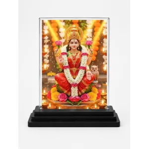 Lakshmi Acrylic Car Dashboard Showpiece | Double-Sided Lakshmi Photo Stand | 3 X 4 Inch Photo | Transparent Acrylic Frame With Black Base | Car Dashboard, Office & Table Decor (F71852) Lakshmi Acrylic Car Dashboard Showpiece | Double-Sided Lakshmi Photo Stand | 3 X 4 Inch Photo | Transparent Acrylic Frame With Black Base | Car Dashboard, Office & Table Decor (F71852)