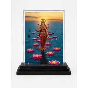 Lakshmi Acrylic Car Dashboard Showpiece | Double-Sided Lakshmi Photo Stand | 3 X 4 Inch Photo | Transparent Acrylic Frame With Black Base | Car Dashboard, Office & Table Decor (F71856) Lakshmi Acrylic Car Dashboard Showpiece | Double-Sided Lakshmi Photo Stand | 3 X 4 Inch Photo | Transparent Acrylic Frame With Black Base | Car Dashboard, Office & Table Decor (F71856)