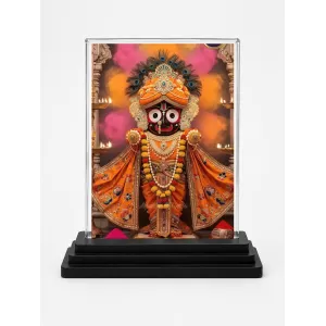 Jagannath Acrylic Car Dashboard Showpiece | Double-Sided Jagannath Photo Stand | 3 X 4 Inch Photo | Transparent Acrylic Frame With Black Base | Car Dashboard, Office & Table Decor (F71858) Jagannath Acrylic Car Dashboard Showpiece | Double-Sided Jagannath Photo Stand | 3 X 4 Inch Photo | Transparent Acrylic Frame With Black Base | Car Dashboard, Office & Table Decor (F71858)