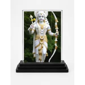 Rama Acrylic Car Dashboard Showpiece | Double-Sided Rama Photo Stand | 3 X 4 Inch Photo | Transparent Acrylic Frame With Black Base | Car Dashboard, Office & Table Decor (F71859) Rama Acrylic Car Dashboard Showpiece | Double-Sided Rama Photo Stand | 3 X 4 Inch Photo | Transparent Acrylic Frame With Black Base | Car Dashboard, Office & Table Decor (F71859)