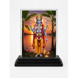 Vishnu Acrylic Car Dashboard Showpiece | Double-Sided Vishnu Photo Stand | 3 X 4 Inch Photo | Transparent Acrylic Frame With Black Base | Car Dashboard, Office & Table Decor (F71864) Vishnu Acrylic Car Dashboard Showpiece | Double-Sided Vishnu Photo Stand | 3 X 4 Inch Photo | Transparent Acrylic Frame With Black Base | Car Dashboard, Office & Table Decor (F71864)