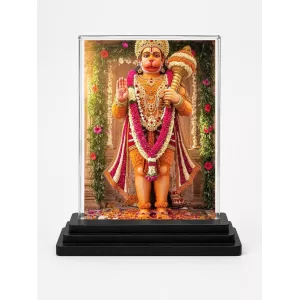 Hanuman Acrylic Car Dashboard Showpiece | Double-Sided Hanuman Photo Stand | 3 X 4 Inch Photo | Transparent Acrylic Frame With Black Base | Car Dashboard, Office & Table Decor (F71873) Hanuman Acrylic Car Dashboard Showpiece | Double-Sided Hanuman Photo Stand | 3 X 4 Inch Photo | Transparent Acrylic Frame With Black Base | Car Dashboard, Office & Table Decor (F71873)
