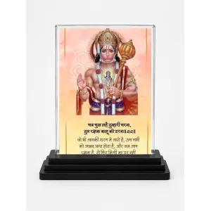 Hanuman Acrylic Car Dashboard Showpiece | Double-Sided Hanuman Photo Stand | 3 X 4 Inch Photo | Transparent Acrylic Frame With Black Base | Car Dashboard, Office & Table Decor (F71876) Hanuman Acrylic Car Dashboard Showpiece | Double-Sided Hanuman Photo Stand | 3 X 4 Inch Photo | Transparent Acrylic Frame With Black Base | Car Dashboard, Office & Table Decor (F71876)