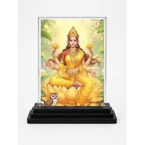Lakshmi Acrylic Car Dashboard Showpiece | Double-Sided Lakshmi Photo Stand | 3 X 4 Inch Photo | Transparent Acrylic Frame With Black Base | Car Dashboard, Office & Table Decor (F71892) Lakshmi Acrylic Car Dashboard Showpiece | Double-Sided Lakshmi Photo Stand | 3 X 4 Inch Photo | Transparent Acrylic Frame With Black Base | Car Dashboard, Office & Table Decor (F71892)