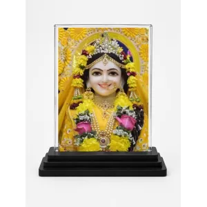 Radha Krishna Acrylic Car Dashboard Showpiece | Double-Sided Radha Krishna Photo Stand | 3 X 4 Inch Photo | Transparent Acrylic Frame With Black Base | Car Dashboard, Office & Table Decor (F71909) Radha Krishna Acrylic Car Dashboard Showpiece | Double-Sided Radha Krishna Photo Stand | 3 X 4 Inch Photo | Transparent Acrylic Frame With Black Base | Car Dashboard, Office & Table Decor (F71909)