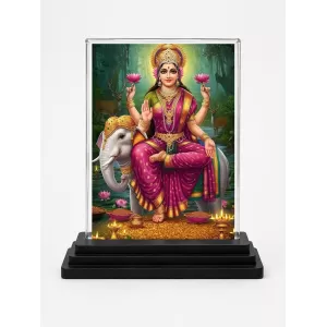 Lakshmi Acrylic Car Dashboard Showpiece | Double-Sided Lakshmi Photo Stand | 3 X 4 Inch Photo | Transparent Acrylic Frame With Black Base | Car Dashboard, Office & Table Decor (F71922) Lakshmi Acrylic Car Dashboard Showpiece | Double-Sided Lakshmi Photo Stand | 3 X 4 Inch Photo | Transparent Acrylic Frame With Black Base | Car Dashboard, Office & Table Decor (F71922)