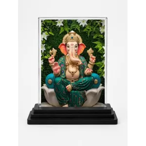 Ganesha Acrylic Car Dashboard Showpiece | Double-Sided Ganesha Photo Stand | 3 X 4 Inch Photo | Transparent Acrylic Frame With Black Base | Car Dashboard, Office & Table Decor (F71951) Ganesha Acrylic Car Dashboard Showpiece | Double-Sided Ganesha Photo Stand | 3 X 4 Inch Photo | Transparent Acrylic Frame With Black Base | Car Dashboard, Office & Table Decor (F71951)