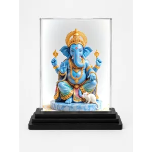Ganesha Acrylic Car Dashboard Showpiece | Double-Sided Ganesha Photo Stand | 3 X 4 Inch Photo | Transparent Acrylic Frame With Black Base | Car Dashboard, Office & Table Decor (F71952) Ganesha Acrylic Car Dashboard Showpiece | Double-Sided Ganesha Photo Stand | 3 X 4 Inch Photo | Transparent Acrylic Frame With Black Base | Car Dashboard, Office & Table Decor (F71952)