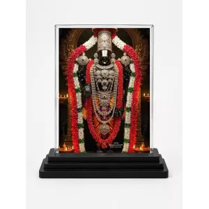 Lord Venkateswara Acrylic Car Dashboard Showpiece | Double-Sided Lord Venkateswara Photo Stand | 3 X 4 Inch Photo | Transparent Acrylic Frame With Black Base | Car Dashboard, Office & Table Decor (F71955) Lord Venkateswara Acrylic Car Dashboard Showpiece | Double-Sided Lord Venkateswara Photo Stand | 3 X 4 Inch Photo | Transparent Acrylic Frame With Black Base | Car Dashboard, Office & Table Decor (F71955)