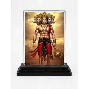 Hanuman Acrylic Car Dashboard Showpiece | Double-Sided Hanuman Photo Stand | 3 X 4 Inch Photo | Transparent Acrylic Frame With Black Base | Car Dashboard, Office & Table Decor (F71976) Hanuman Acrylic Car Dashboard Showpiece | Double-Sided Hanuman Photo Stand | 3 X 4 Inch Photo | Transparent Acrylic Frame With Black Base | Car Dashboard, Office & Table Decor (F71976)