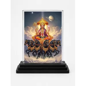 Surya Acrylic Car Dashboard Showpiece | Double-Sided Surya Photo Stand | 3 X 4 Inch Photo | Transparent Acrylic Frame With Black Base | Car Dashboard, Office & Table Decor (F71979) Surya Acrylic Car Dashboard Showpiece | Double-Sided Surya Photo Stand | 3 X 4 Inch Photo | Transparent Acrylic Frame With Black Base | Car Dashboard, Office & Table Decor (F71979)