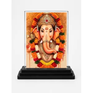 Ganesha Acrylic Car Dashboard Showpiece | Double-Sided Ganesha Photo Stand | 3 X 4 Inch Photo | Transparent Acrylic Frame With Black Base | Car Dashboard, Office & Table Decor (F71984) Ganesha Acrylic Car Dashboard Showpiece | Double-Sided Ganesha Photo Stand | 3 X 4 Inch Photo | Transparent Acrylic Frame With Black Base | Car Dashboard, Office & Table Decor (F71984)