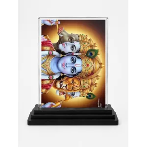 Lord Vishnu Acrylic Car Dashboard Showpiece | Double-Sided Lord Vishnu Photo Stand | 3 X 4 Inch Photo | Transparent Acrylic Frame With Black Base | Car Dashboard, Office & Table Decor (F71985) Lord Vishnu Acrylic Car Dashboard Showpiece | Double-Sided Lord Vishnu Photo Stand | 3 X 4 Inch Photo | Transparent Acrylic Frame With Black Base | Car Dashboard, Office & Table Decor (F71985)