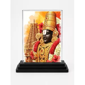 Venkateswara Acrylic Car Dashboard Showpiece | Double-Sided Venkateswara Photo Stand | 3 X 4 Inch Photo | Transparent Acrylic Frame With Black Base | Car Dashboard, Office & Table Decor (F71988) Venkateswara Acrylic Car Dashboard Showpiece | Double-Sided Venkateswara Photo Stand | 3 X 4 Inch Photo | Transparent Acrylic Frame With Black Base | Car Dashboard, Office & Table Decor (F71988)