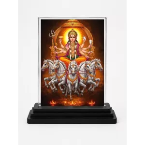 Surya Acrylic Car Dashboard Showpiece | Double-Sided Surya Photo Stand | 3 X 4 Inch Photo | Transparent Acrylic Frame With Black Base | Car Dashboard, Office & Table Decor (F71990) Surya Acrylic Car Dashboard Showpiece | Double-Sided Surya Photo Stand | 3 X 4 Inch Photo | Transparent Acrylic Frame With Black Base | Car Dashboard, Office & Table Decor (F71990)