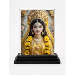 Goddess Lakshmi Acrylic Car Dashboard Showpiece | Double-Sided Goddess Lakshmi Photo Stand | 3 X 4 Inch Photo | Transparent Acrylic Frame With Black Base | Car Dashboard, Office & Table Decor (F71994) Goddess Lakshmi Acrylic Car Dashboard Showpiece | Double-Sided Goddess Lakshmi Photo Stand | 3 X 4 Inch Photo | Transparent Acrylic Frame With Black Base | Car Dashboard, Office & Table Decor (F71994)