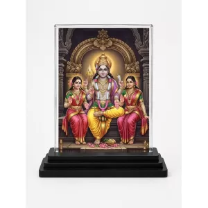 Vishnu Acrylic Car Dashboard Showpiece | Double-Sided Vishnu Photo Stand | 3 X 4 Inch Photo | Transparent Acrylic Frame With Black Base | Car Dashboard, Office & Table Decor (F72008) Vishnu Acrylic Car Dashboard Showpiece | Double-Sided Vishnu Photo Stand | 3 X 4 Inch Photo | Transparent Acrylic Frame With Black Base | Car Dashboard, Office & Table Decor (F72008)