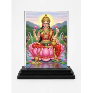Lakshmi Acrylic Car Dashboard Showpiece | Double-Sided Lakshmi Photo Stand | 3 X 4 Inch Photo | Transparent Acrylic Frame With Black Base | Car Dashboard, Office & Table Decor (F72027) Lakshmi Acrylic Car Dashboard Showpiece | Double-Sided Lakshmi Photo Stand | 3 X 4 Inch Photo | Transparent Acrylic Frame With Black Base | Car Dashboard, Office & Table Decor (F72027)