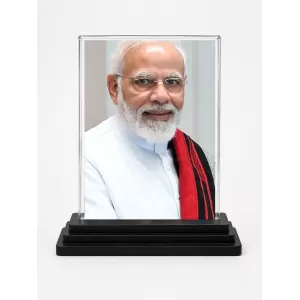 Narendra Modi Acrylic Car Dashboard Showpiece | Double-Sided Narendra Modi Photo Stand | 3 X 4 Inch Photo | Transparent Acrylic Frame With Black Base | Car Dashboard, Office & Table Decor (F72031) Narendra Modi Acrylic Car Dashboard Showpiece | Double-Sided Narendra Modi Photo Stand | 3 X 4 Inch Photo | Transparent Acrylic Frame With Black Base | Car Dashboard, Office & Table Decor (F72031)
