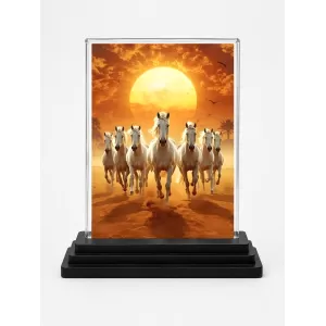 Running Horse Acrylic Car Dashboard Showpiece | Double-Sided Running Horse Photo Stand | 3 X 4 Inch Photo | Transparent Acrylic Frame With Black Base | Car Dashboard, Office & Table Decor (F72032) Running Horse Acrylic Car Dashboard Showpiece | Double-Sided Running Horse Photo Stand | 3 X 4 Inch Photo | Transparent Acrylic Frame With Black Base | Car Dashboard, Office & Table Decor (F72032)