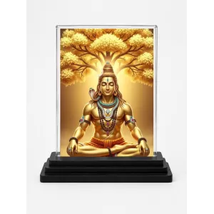 Lord Shiva Acrylic Car Dashboard Showpiece | Double-Sided Lord Shiva Photo Stand | 3 X 4 Inch Photo | Transparent Acrylic Frame With Black Base | Car Dashboard, Office & Table Decor (F72053) Lord Shiva Acrylic Car Dashboard Showpiece | Double-Sided Lord Shiva Photo Stand | 3 X 4 Inch Photo | Transparent Acrylic Frame With Black Base | Car Dashboard, Office & Table Decor (F72053)