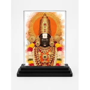 Tirupati Balaji Acrylic Car Dashboard Showpiece | Double-Sided Tirupati Balaji Photo Stand | 3 X 4 Inch Photo | Transparent Acrylic Frame With Black Base | Car Dashboard, Office & Table Decor (F72055) Tirupati Balaji Acrylic Car Dashboard Showpiece | Double-Sided Tirupati Balaji Photo Stand | 3 X 4 Inch Photo | Transparent Acrylic Frame With Black Base | Car Dashboard, Office & Table Decor (F72055)