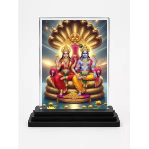 Lord Ganesha And Lord Vishnu Acrylic Car Dashboard Showpiece | Double-Sided Lord Ganesha And Lord Vishnu Photo Stand | 3 X 4 Inch Photo | Transparent Acrylic Frame With Black Base | Car Dashboard, Office & Table Decor (F72057) Lord Ganesha And Lord Vishnu Acrylic Car Dashboard Showpiece | Double-Sided Lord Ganesha And Lord Vishnu Photo Stand | 3 X 4 Inch Photo | Transparent Acrylic Frame With Black Base | Car Dashboard, Office & Table Decor (F72057)