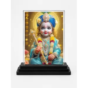 Shree Krishna Acrylic Car Dashboard Showpiece | Double-Sided Shree Krishna Photo Stand | 3 X 4 Inch Photo | Transparent Acrylic Frame With Black Base | Car Dashboard, Office & Table Decor (F72069) Shree Krishna Acrylic Car Dashboard Showpiece | Double-Sided Shree Krishna Photo Stand | 3 X 4 Inch Photo | Transparent Acrylic Frame With Black Base | Car Dashboard, Office & Table Decor (F72069)