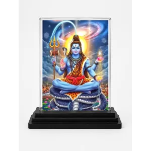 Lord Shiva Acrylic Car Dashboard Showpiece | Double-Sided Lord Shiva Photo Stand | 3 X 4 Inch Photo | Transparent Acrylic Frame With Black Base | Car Dashboard, Office & Table Decor (F72071) Lord Shiva Acrylic Car Dashboard Showpiece | Double-Sided Lord Shiva Photo Stand | 3 X 4 Inch Photo | Transparent Acrylic Frame With Black Base | Car Dashboard, Office & Table Decor (F72071)