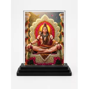 Lord Shiva Acrylic Car Dashboard Showpiece | Double-Sided Lord Shiva Photo Stand | 3 X 4 Inch Photo | Transparent Acrylic Frame With Black Base | Car Dashboard, Office & Table Decor (F72073) Lord Shiva Acrylic Car Dashboard Showpiece | Double-Sided Lord Shiva Photo Stand | 3 X 4 Inch Photo | Transparent Acrylic Frame With Black Base | Car Dashboard, Office & Table Decor (F72073)