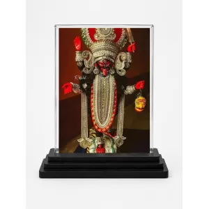 Mahishasura Mardini Acrylic Car Dashboard Showpiece | Double-Sided Mahishasura Mardini Photo Stand | 3 X 4 Inch Photo | Transparent Acrylic Frame With Black Base | Car Dashboard, Office & Table Decor (F72084) Mahishasura Mardini Acrylic Car Dashboard Showpiece | Double-Sided Mahishasura Mardini Photo Stand | 3 X 4 Inch Photo | Transparent Acrylic Frame With Black Base | Car Dashboard, Office & Table Decor (F72084)
